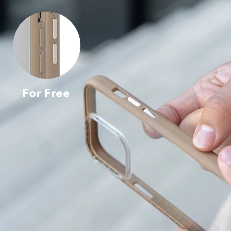 Iphone 14 Plus durchsichtige Handyhülle Braun