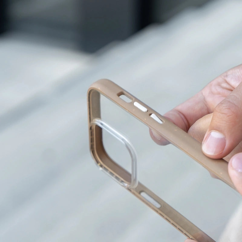 Iphone 14 Pro durchsichtige Handyhülle Braun