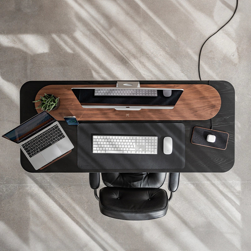 Laptop Stand + Dual Monitor Stand + Multipad + Desk Mat Walnuss