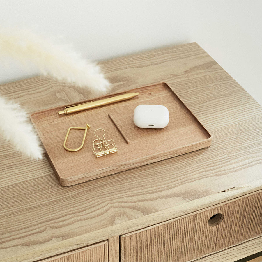 Schreibtisch Holztablett Eiche