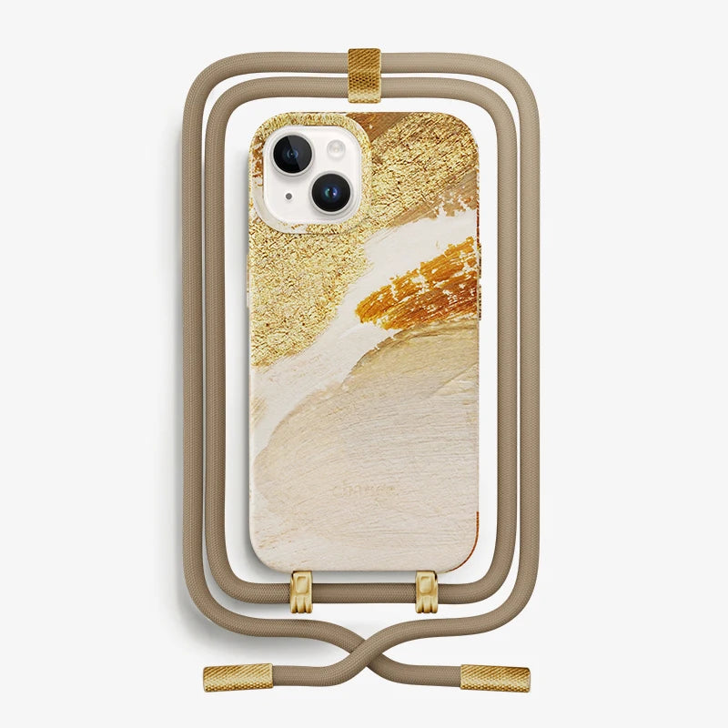 iPhone 15 Handykette Gold