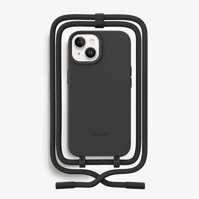 IPhone 15 Plus Handykette abnehmbar Schwarz