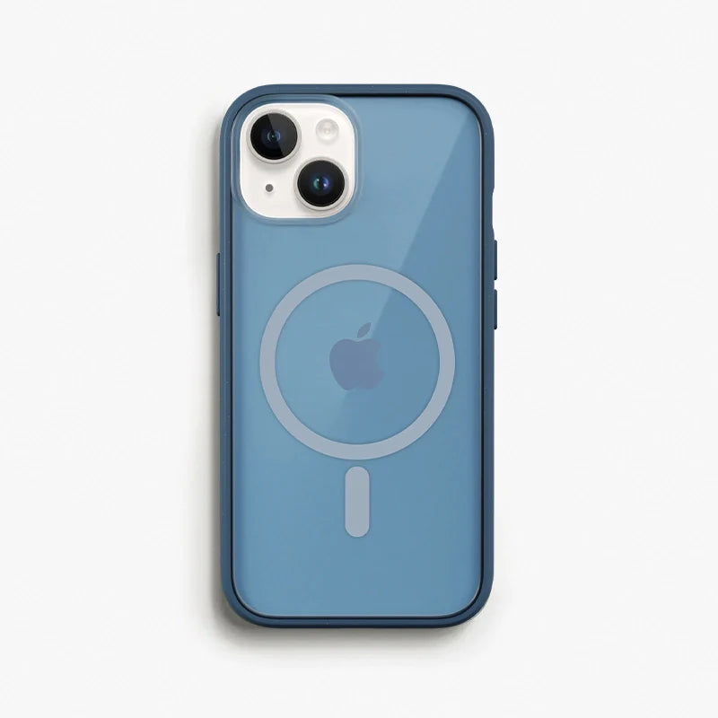 iPhone 13 Clear Case MagSafe blau/matt