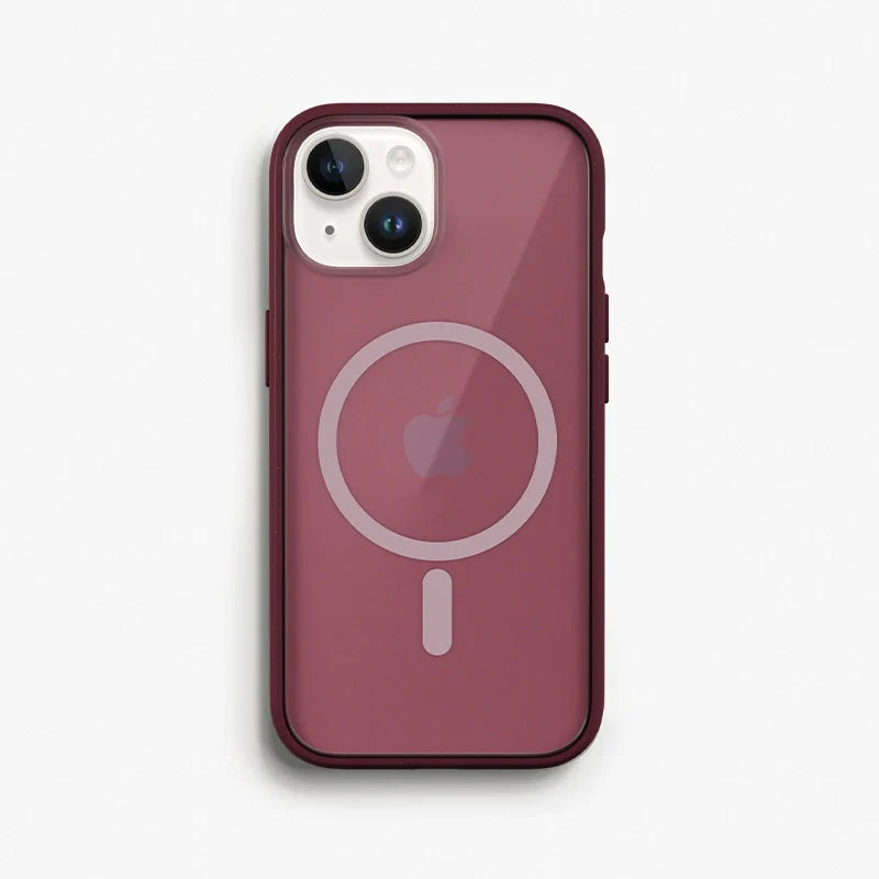 iPhone 14 Clear Case MagSafe rot/matt