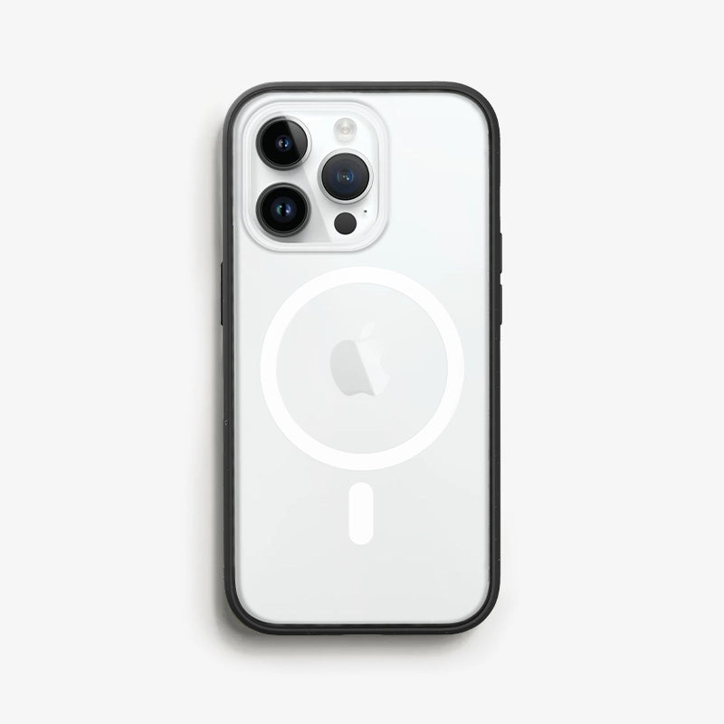 Iphone 14 Pro Max durchsichtige MagSafe Handyhülle schwarz/klar