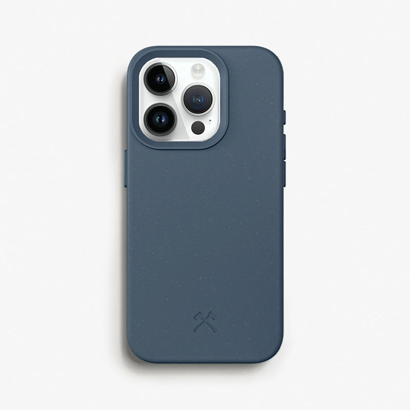 Iphone 15 Pro nachhaltige Bio Handyhülle navy blau