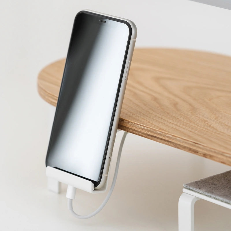 iPhone Halterung Monitorständer Weiß