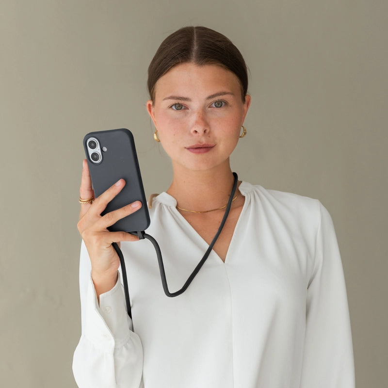 iPhone 16 Pro Max Handykette Schwarz