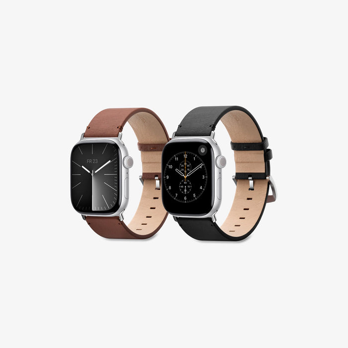 Woodcessories - Apple Watch Armband Leder Classic Bundle - 44/45/46/49mm