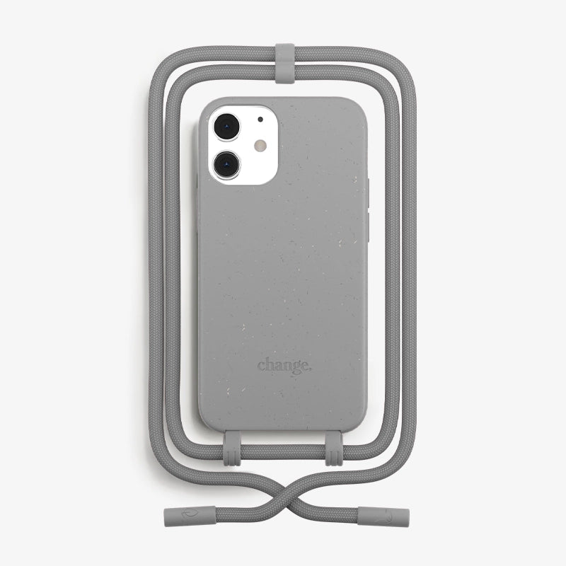 IPhone 12 Mini Handykette abnehmbar Grau