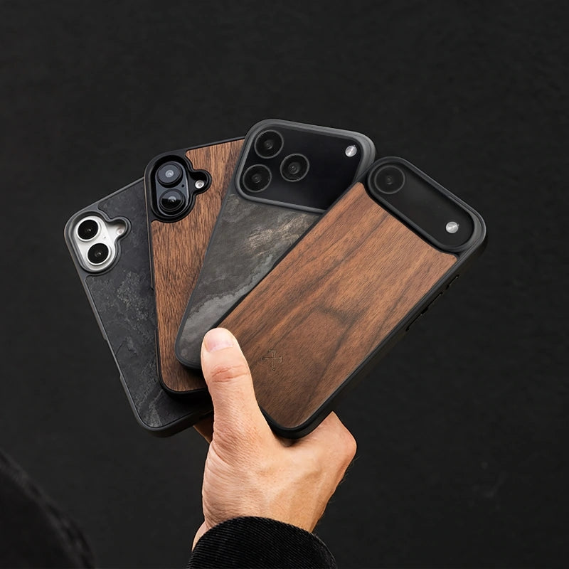 Coque de protection iPhone 18 Pro, couleur noyer