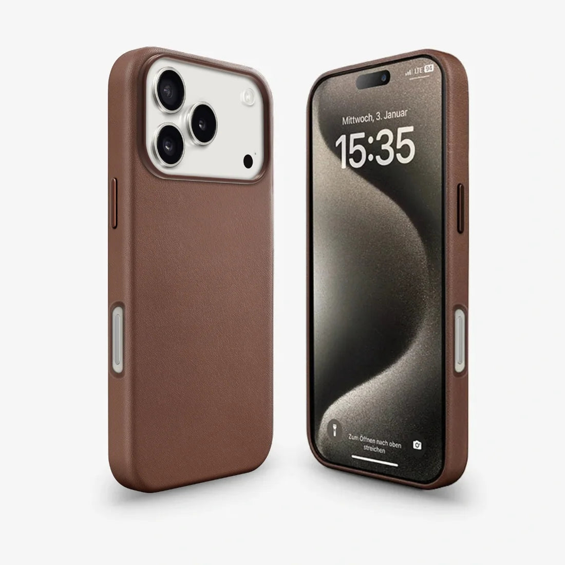 iPhone 18 Pro Leder Case braun