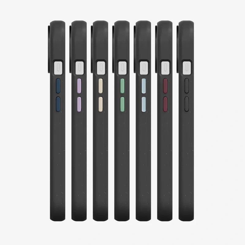 Clear Case Schwarz iPhone 15 Plus + farbige Buttons