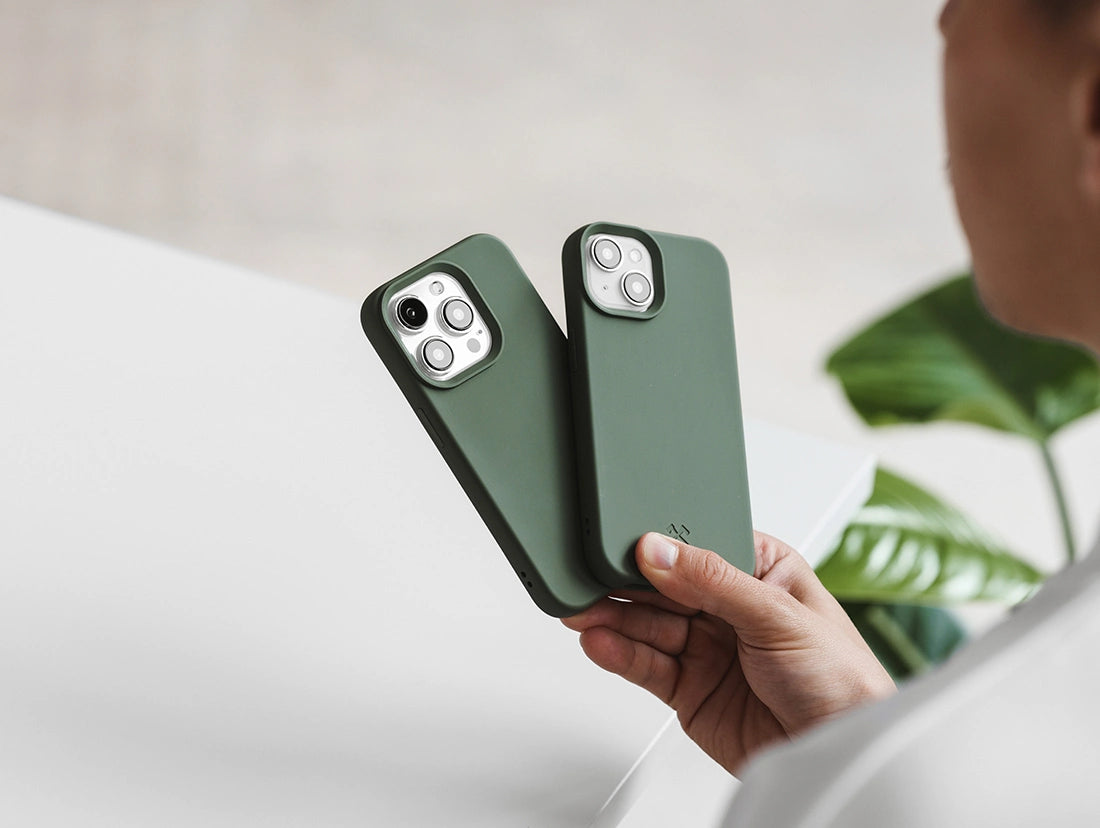 Iphone 15 nachhaltige Bio Handyhülle grün