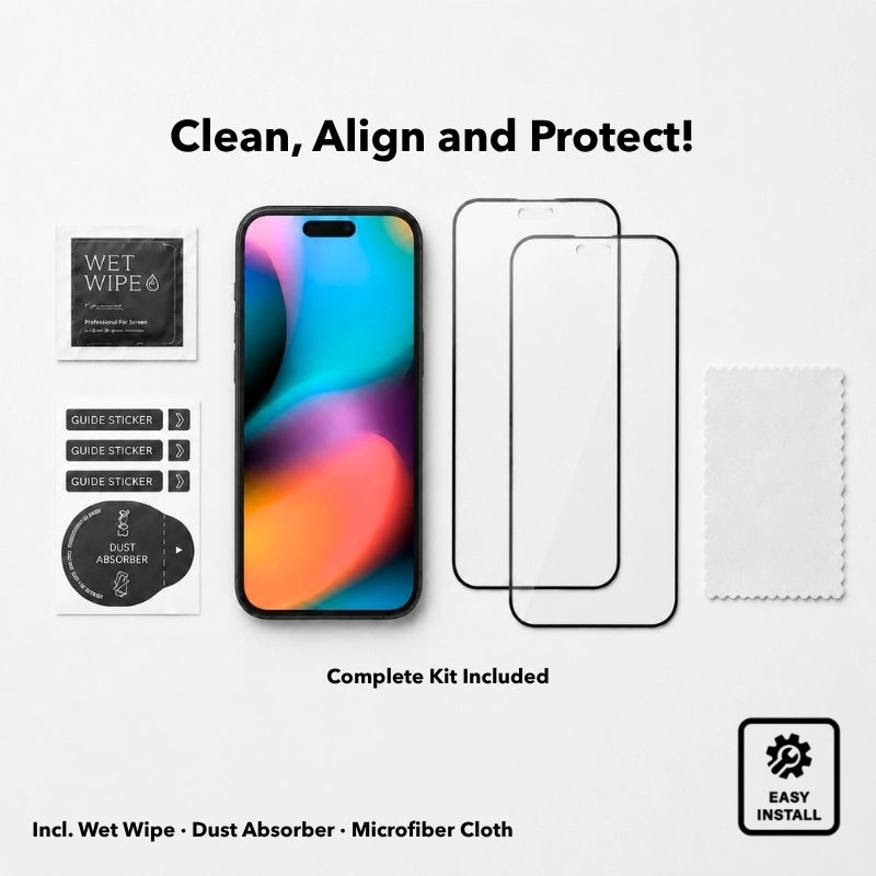 3D Panzerglas (2 Stk) - iPhone 17 Pro