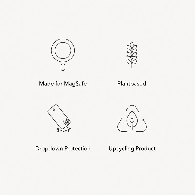 Iphone 15 Pro nachhaltige Bio MagSafe Handyhülle gruen