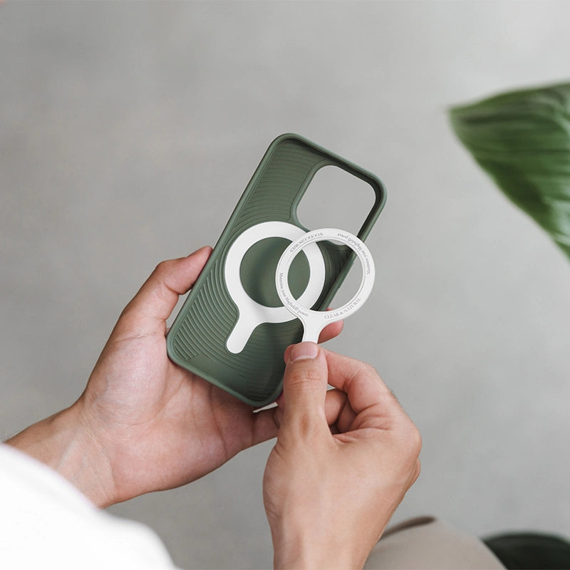 Iphone 15 nachhaltige Bio MagSafe Handyhülle gruen