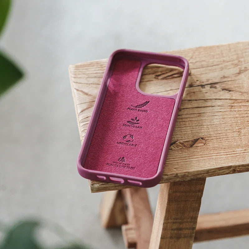 iPhone 12 Mini Handyhülle nachhaltig Weinrot