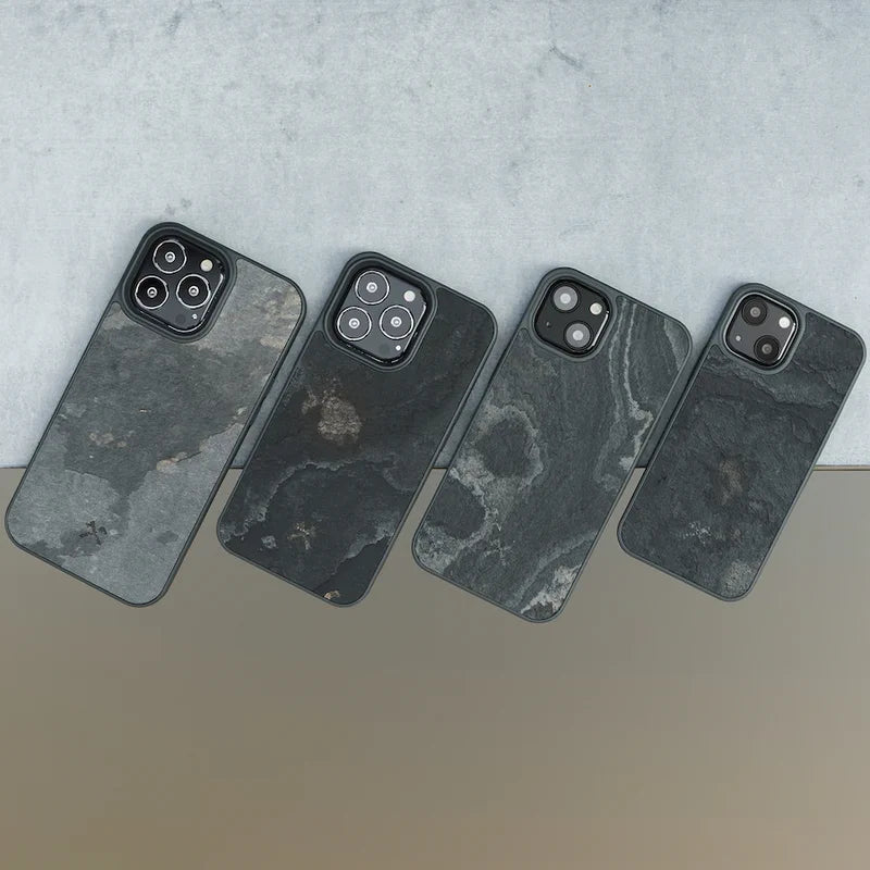 iPhone 13 Pro Stein Handyhülle Grau