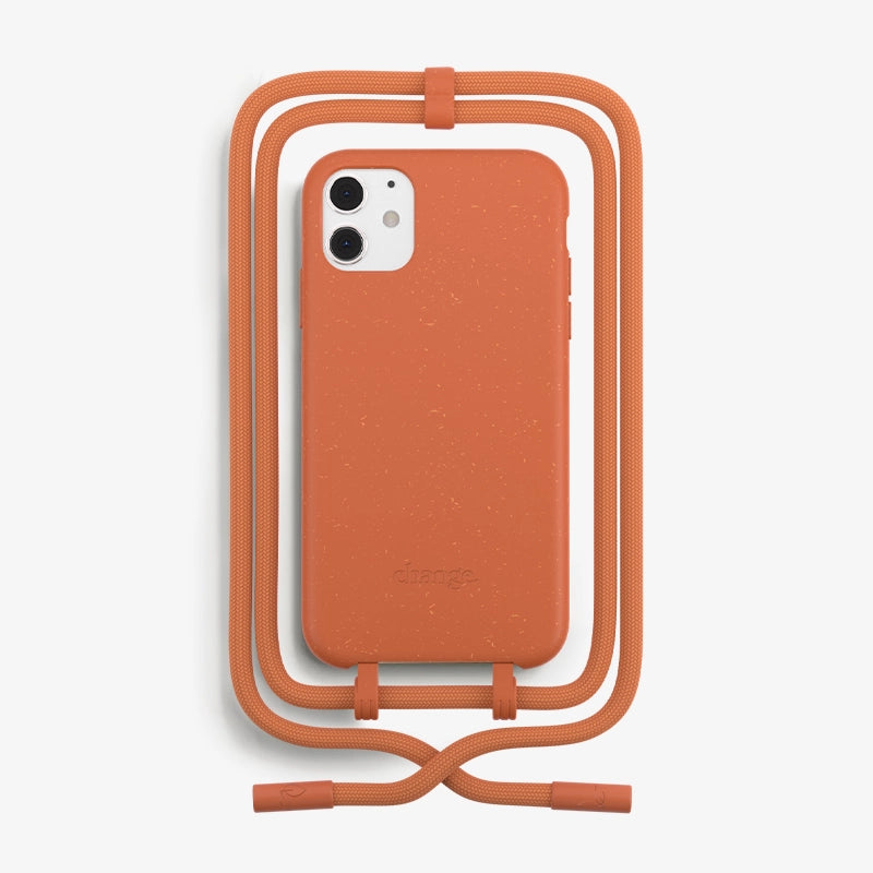 IPhone 11/ Xr Handykette abnehmbar Orange
