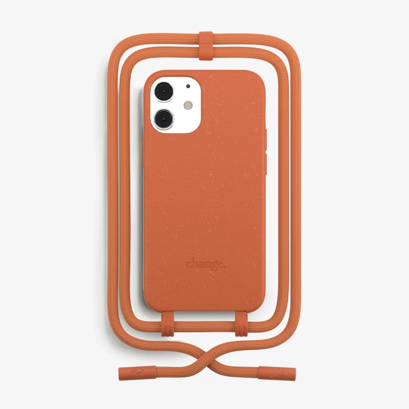 IPhone 12 Mini Handykette abnehmbar Orange