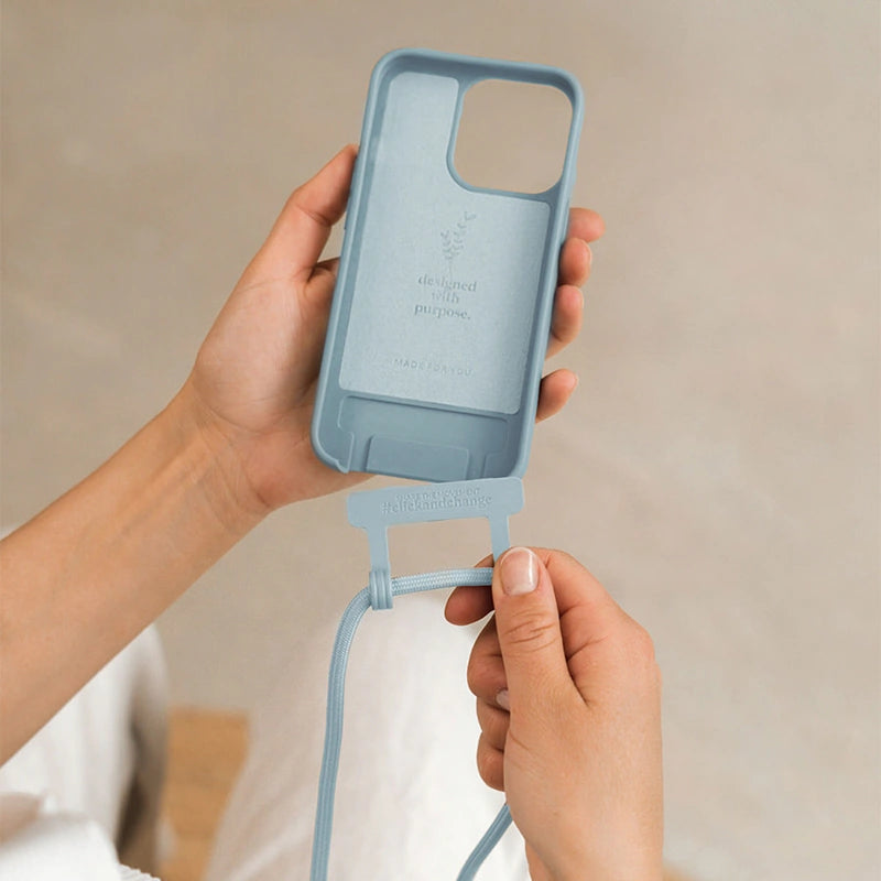 IPhone 12 Mini Handykette abnehmbar Pastell Blau