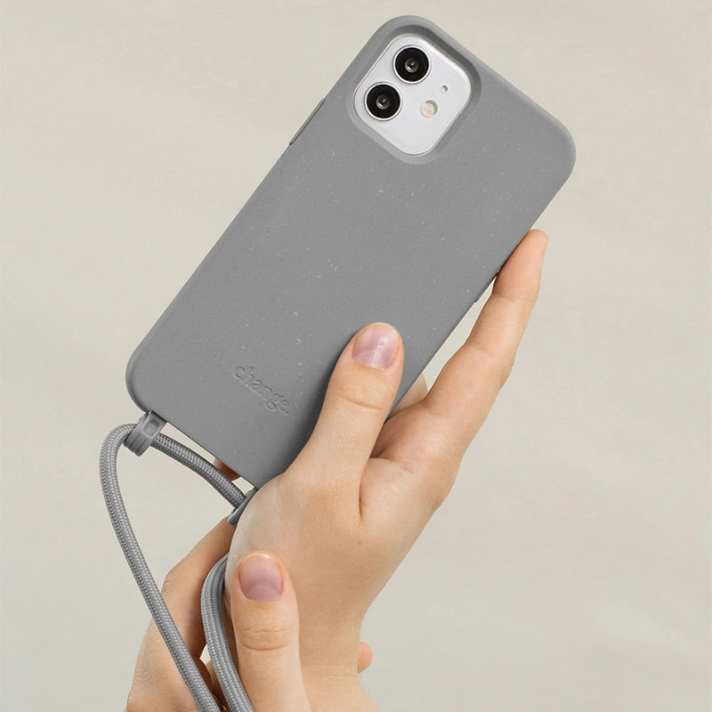 IPhone 11/ Xr Handykette abnehmbar Grau