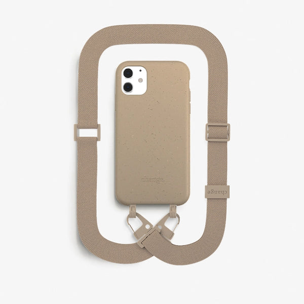 Sustainable necklace case, crossbody phone cases with strap