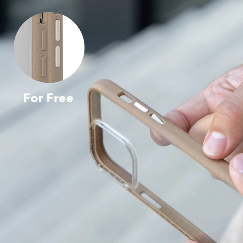 Iphone 14 Pro durchsichtige Handyhülle Braun