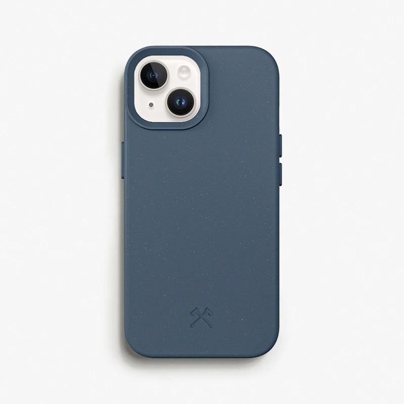 Iphone 15 nachhaltige Bio Handyhülle navy blau