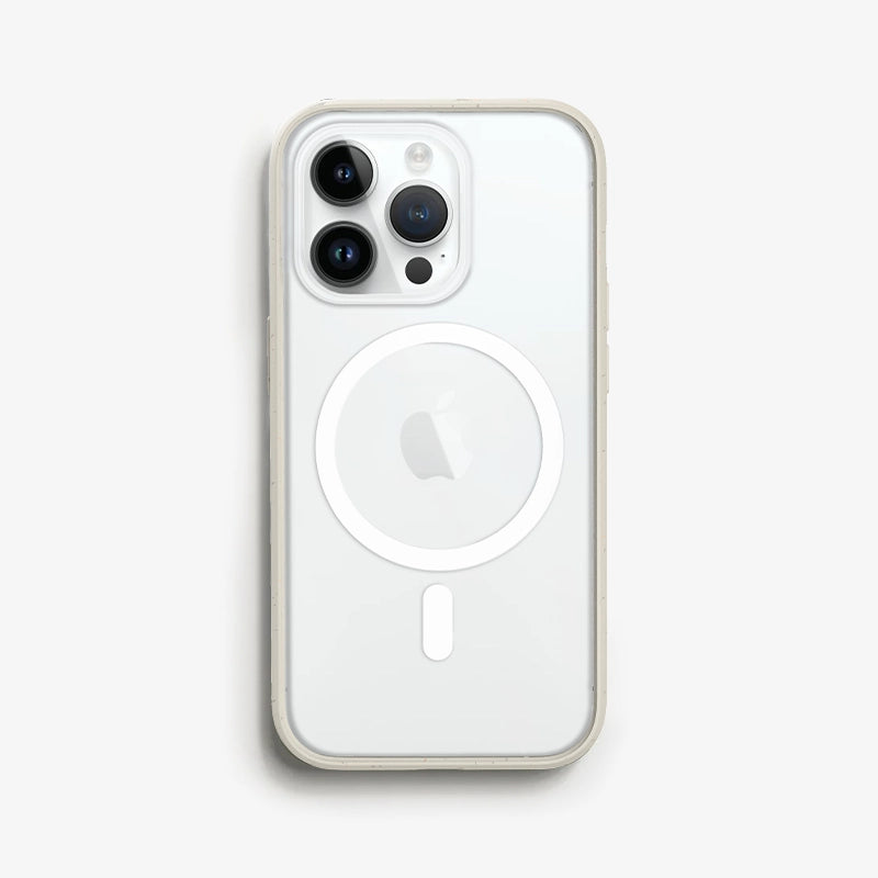 Iphone 14 Pro Max durchsichtige MagSafe Handyhülle weiß/klar