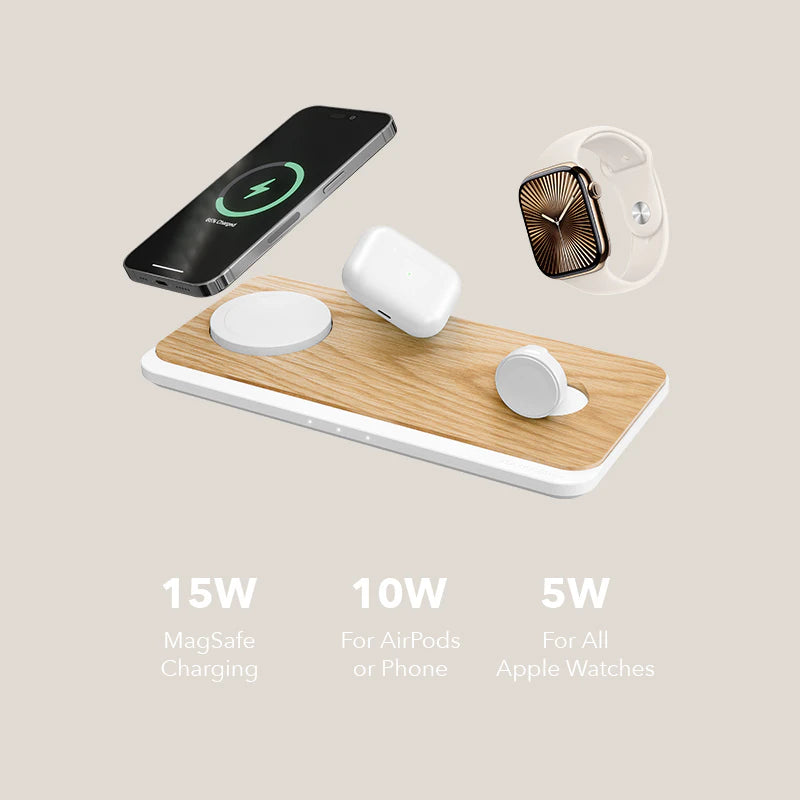 3-in-1 MagSafe & Apple Watch Charger & Netzteil