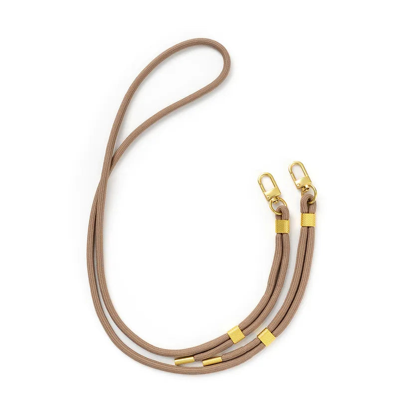 Abnehmbare Kordel Taupe/Gold