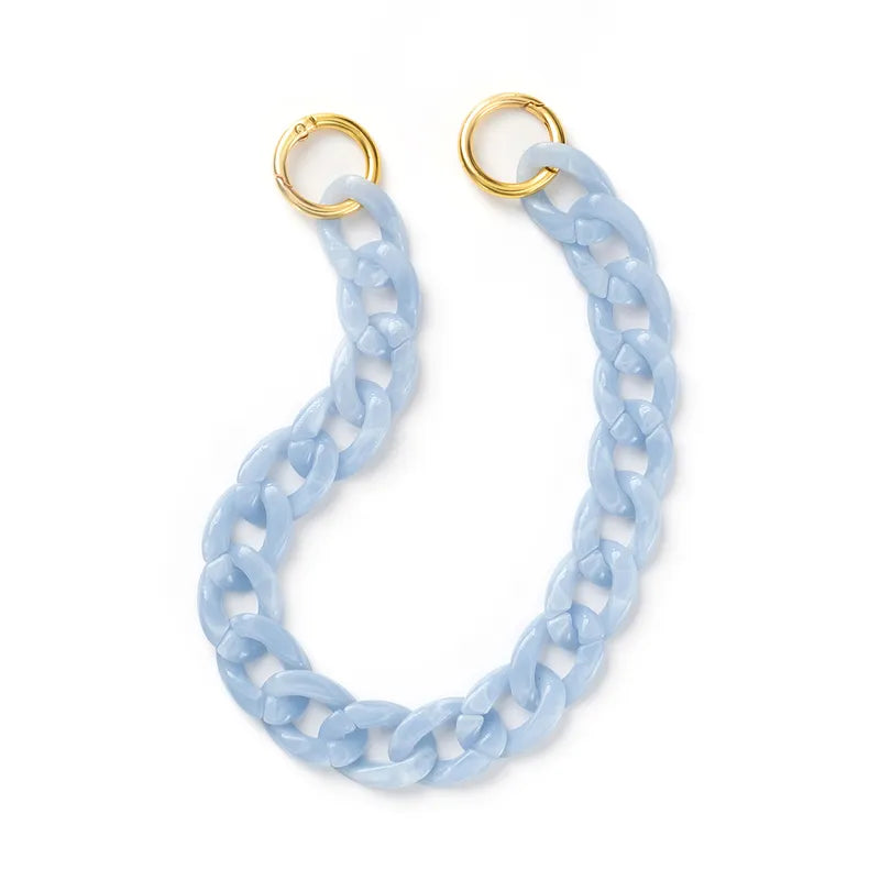 Abnehmbare Resin Kette Kurz Blau